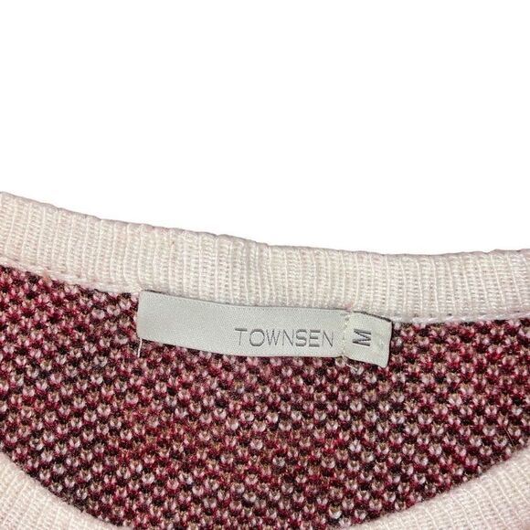 Townsen Size Medium Boho Tribal Aztec Printed Lightweight Sweater Cashmere Blend - Picture 4 of 4